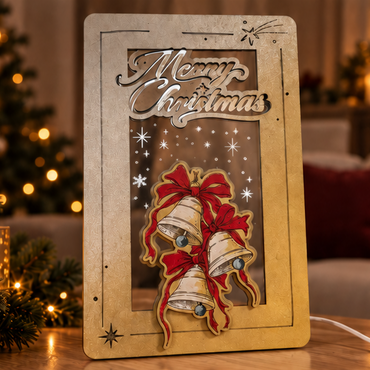 Φωτιζόμενο Καδράκι Led "Jingle Bells"