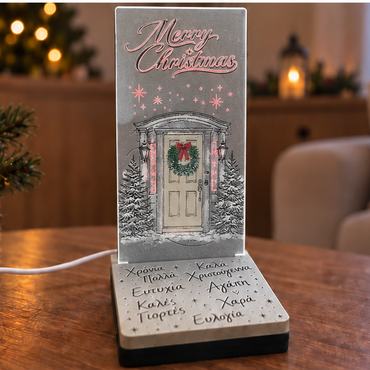 Mini Led "Christmas Door" (14.5cm * 7cm)