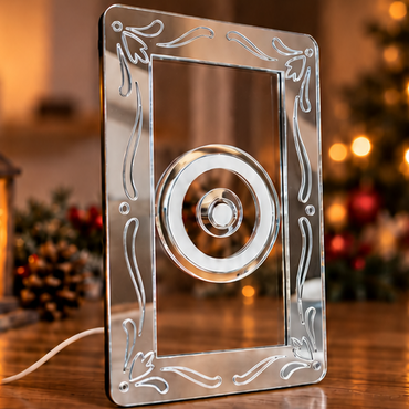 Φωτιζόμενο Κάδρο Γούρι Μάτι "Eye Charm Silver-White"