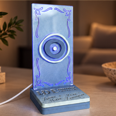 Επιτραπέζιο Mini Led "Minimal Blue Eye Charm"