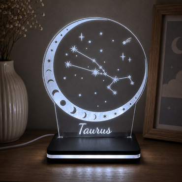 ΠΡΟΣΩΠΟΠΟΙΗΜΕΝΟ 3D LED ΦΩΤΙΣΤΙΚΟ ΜΕ ΖΩΔΙΟ "SIGN"
