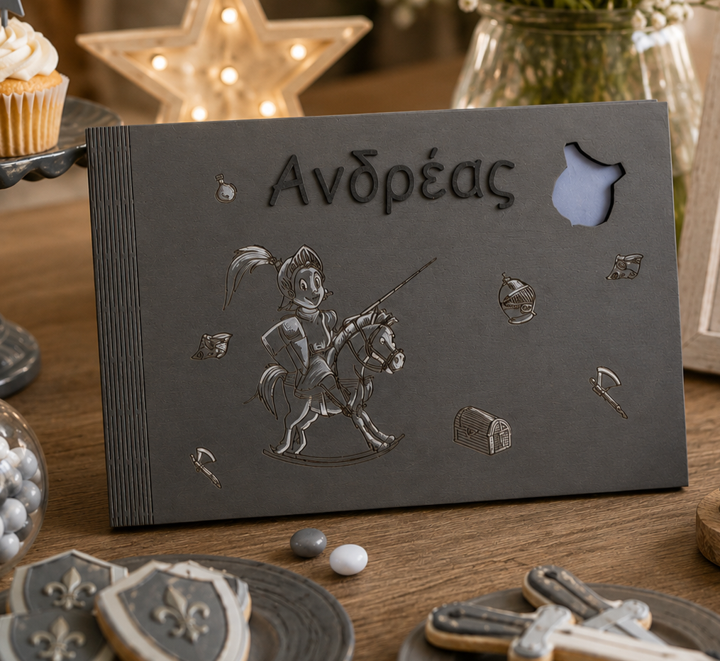 Ευχολόγιο Βάπτισης "Μικρός Ιππότης" με Όνομα