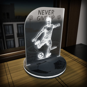 "Never Give Up" Light Collection | Επιτραπέζιο Φωτιστικό "Football Player"