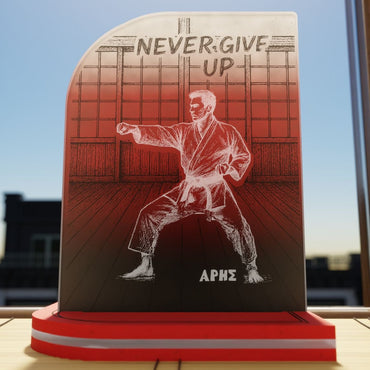 "Never Give Up" Light Collection| Επιτραπέζιο Φωτιστικό "Karate" με Όνομα