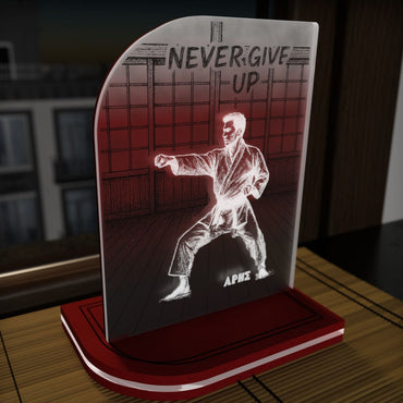 "Never Give Up" Light Collection| Επιτραπέζιο Φωτιστικό "Karate" με Όνομα