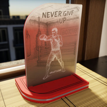 "Never Give Up" Light Collection| Επιτραπέζιο Φωτιστικό "Boxing-Πυγμαχία" Μan Figure