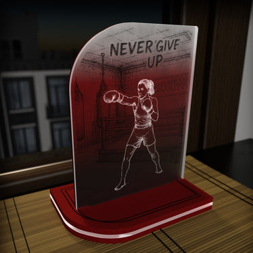"Never Give Up" Light Collection| Επιτραπέζιο Φωτιστικό "Boxing-Πυγμαχία" Woman Figure