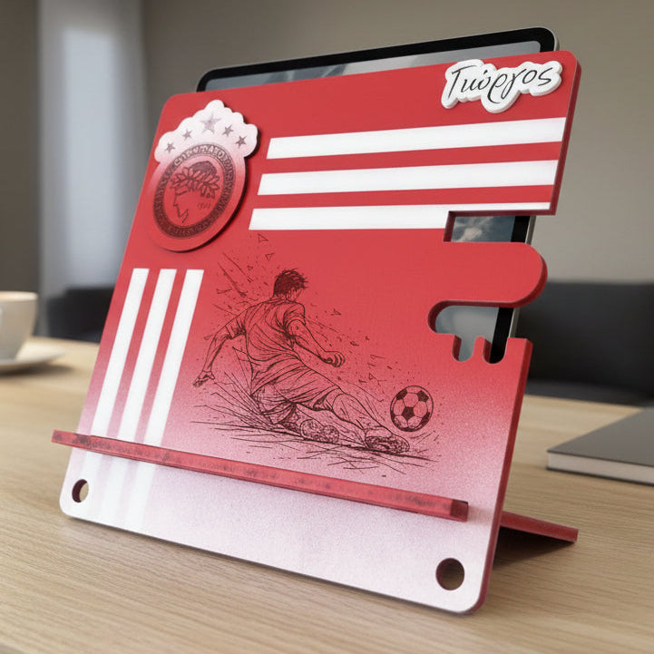 Βάση Tablet/Smartphone “Football Player” με Όνομα & Δυνατότητα Προσθήκης Σήματος / Συλλόγου