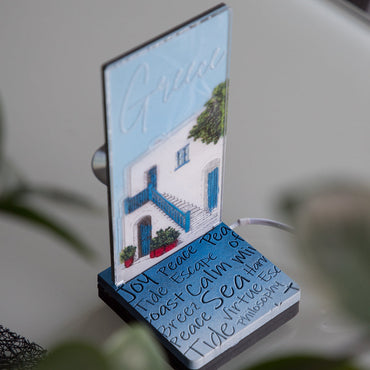 MINI LED "GREEK ISLAND HOUSE"