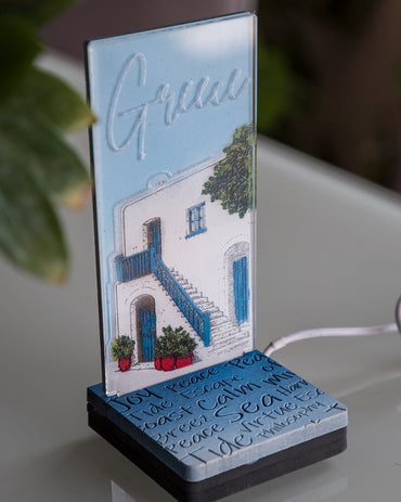 MINI LED "GREEK ISLAND HOUSE"