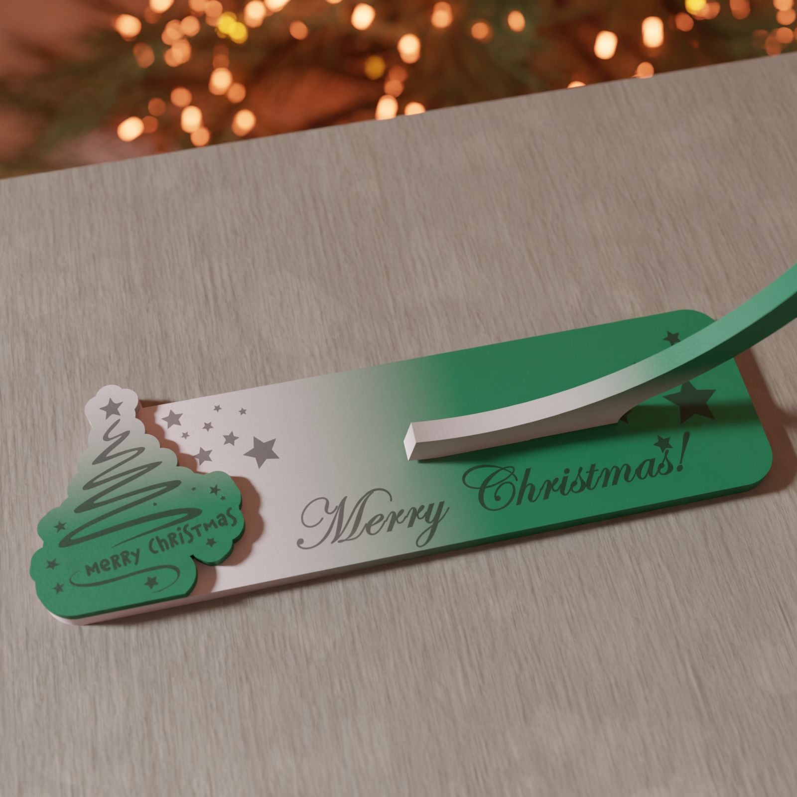 Ξύλινη Βάση για Κρεμαστή Μπάλα "Minimal Xmas Tree"|20cm*22cm