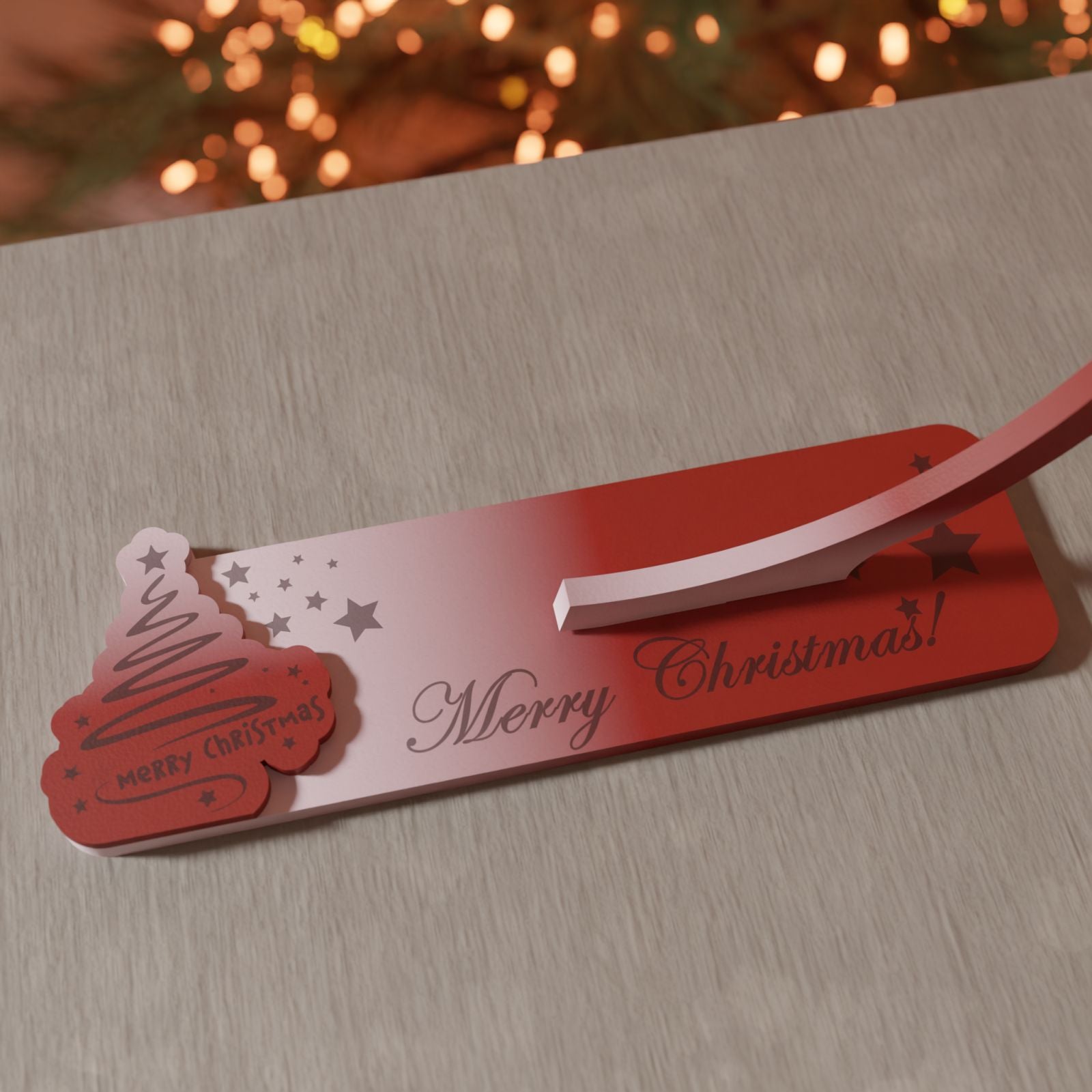 Ξύλινη Βάση για Κρεμαστή Μπάλα "Minimal Xmas Tree"|20cm*22cm