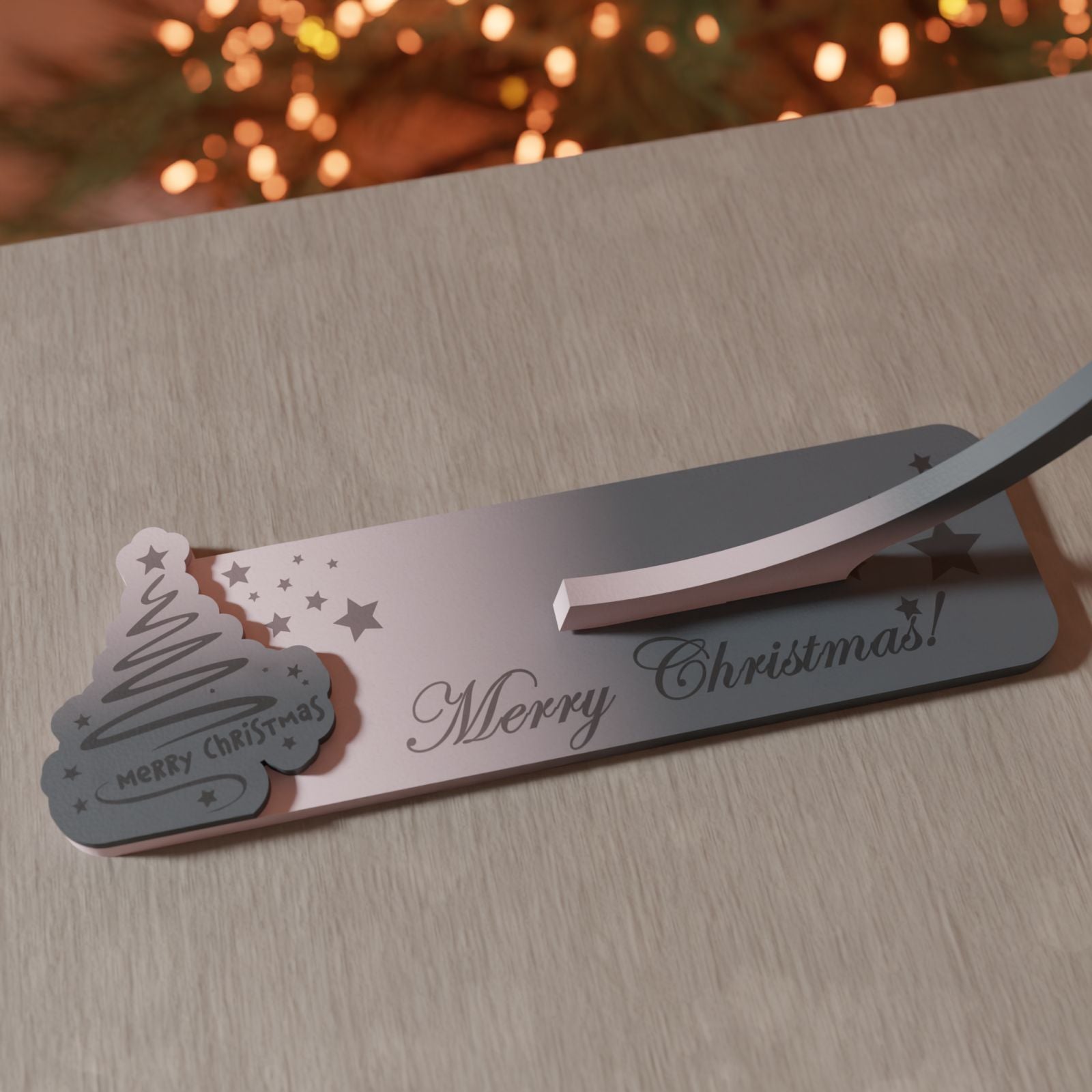 Ξύλινη Βάση για Κρεμαστή Μπάλα "Minimal Xmas Tree"|20cm*22cm