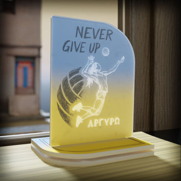 "Never Give Up" Light Collection| Επιτραπέζιο Φωτιστικό  Female "Volleybal Player"