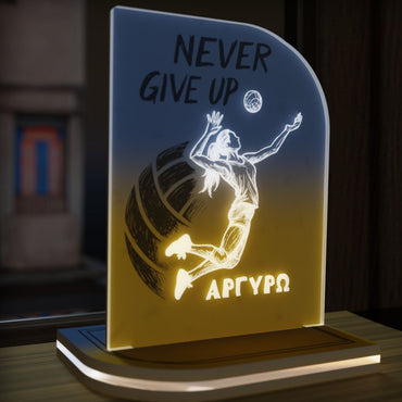 "Never Give Up" Light Collection| Επιτραπέζιο Φωτιστικό  Female "Volleybal Player"