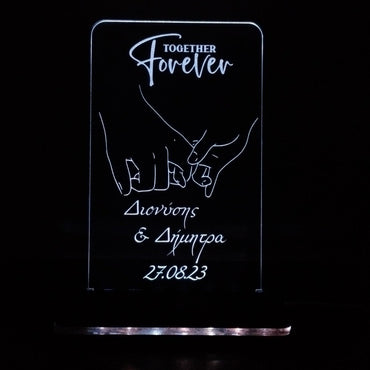 "Together Forever"|ΠΡΟΣΩΠΟΠΟΙΗΜΕΝΟ 3D LED ΦΩΤΙΣΤΙΚΟ |