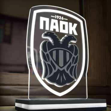 Επιτραπέζιο 3D Led Φωτιστικό "PAOK Logo" (20cm)