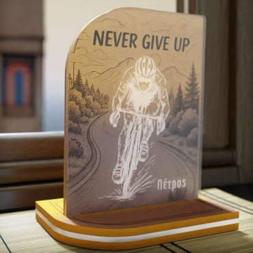 "Never Give Up" Light Collection| Επιτραπέζιο Φωτιστικό "Mountain Bike"  με όνομα