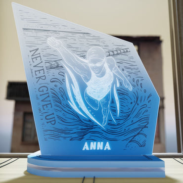 "Never Give Up" Light Collection| Επιτραπέζιο Φωτιστικό  Female "Swimmer"