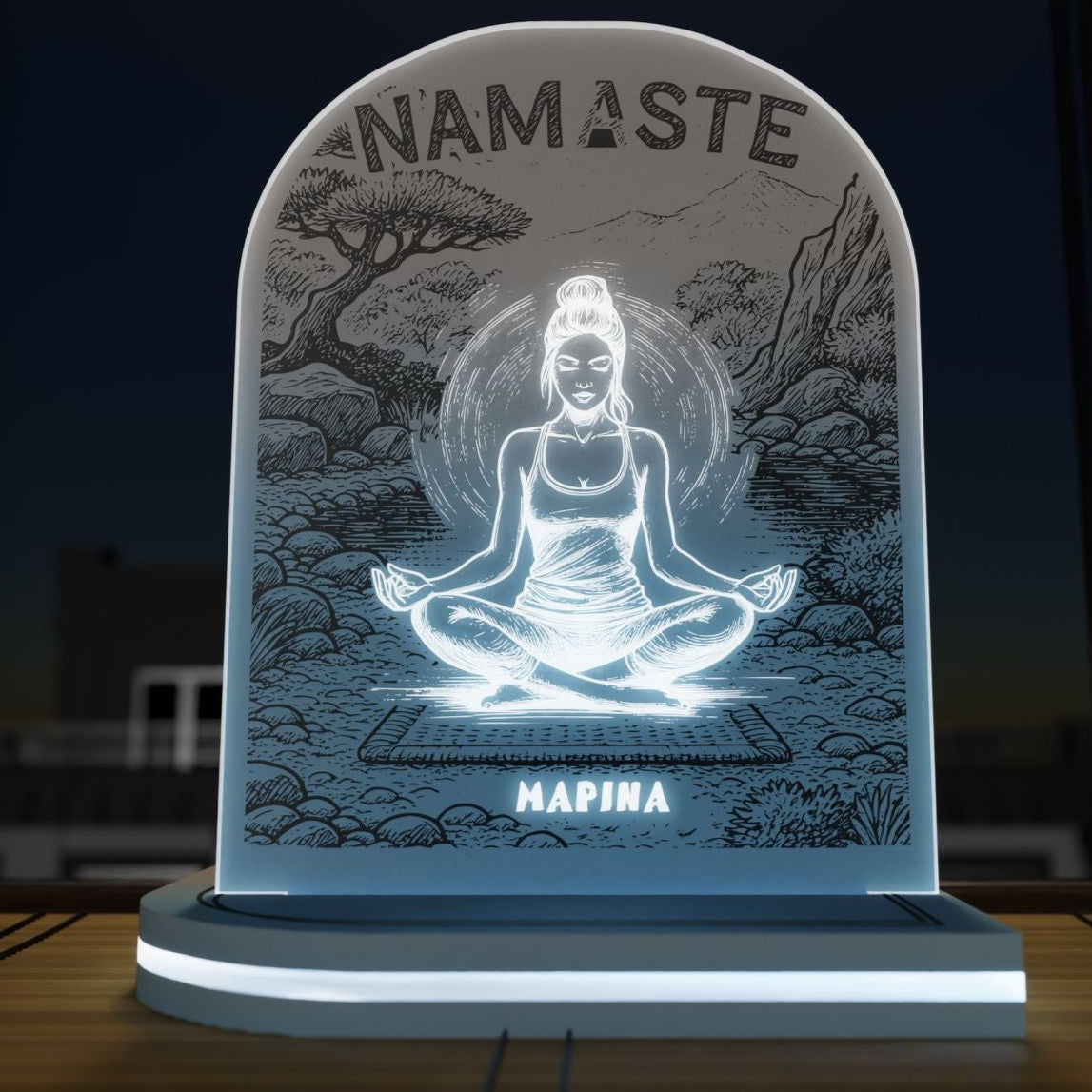 "Never Give Up" Light Collection| Επιτραπέζιο Φωτιστικό "Yogi in Flow"