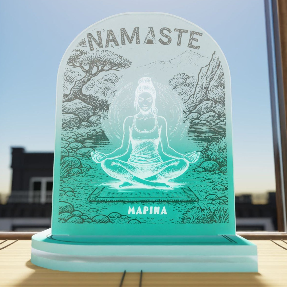 "Never Give Up" Light Collection| Επιτραπέζιο Φωτιστικό "Yogi in Flow"