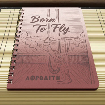 Ξύλινο Σημειωματάριο "Aerial Acrobatic" και Όνομα της επιλογής σας