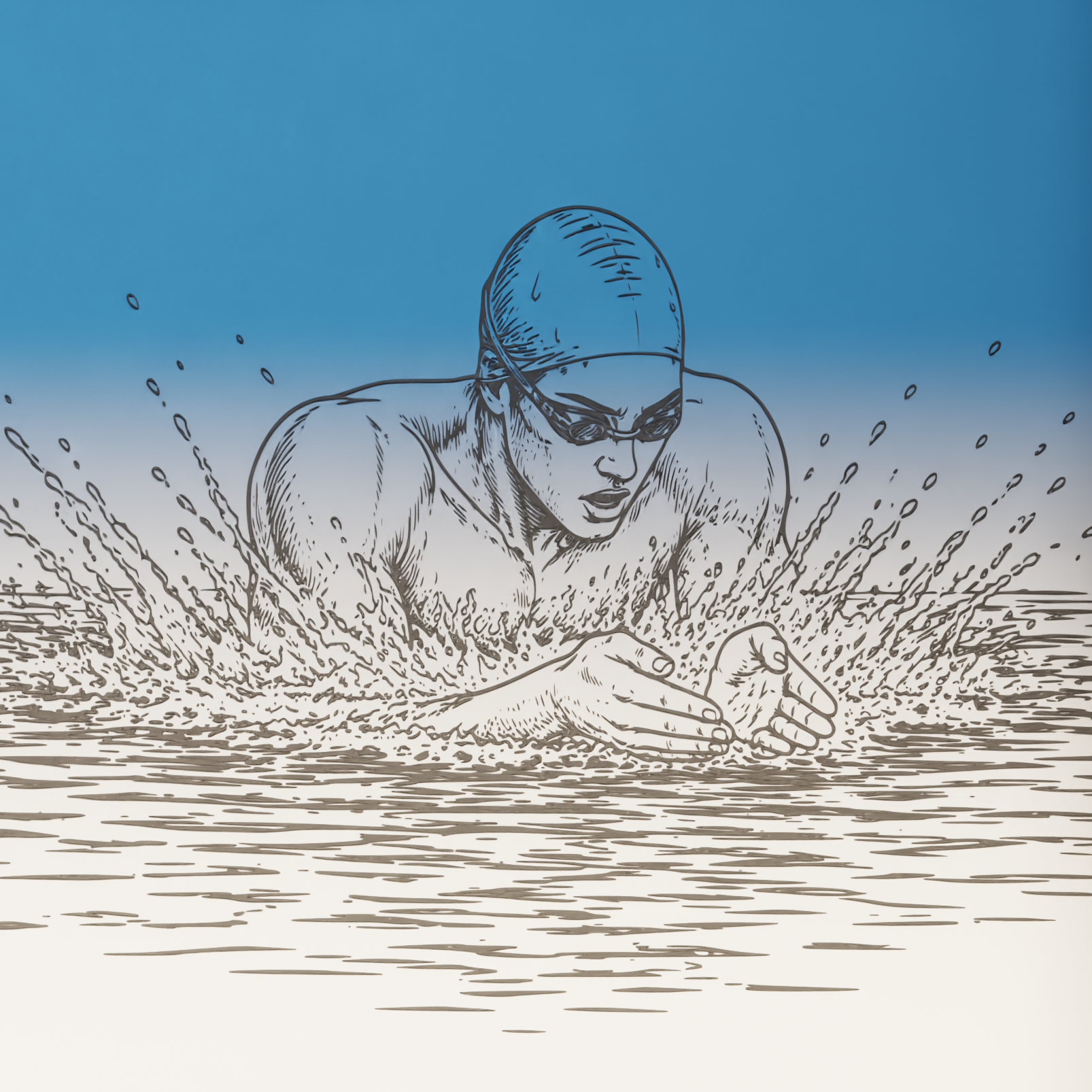 Stand Κρεμάστρα Μεταλλίων  "Swimmer"  με Όνομα και Σήμα Συλλόγου (49cm*16cm)