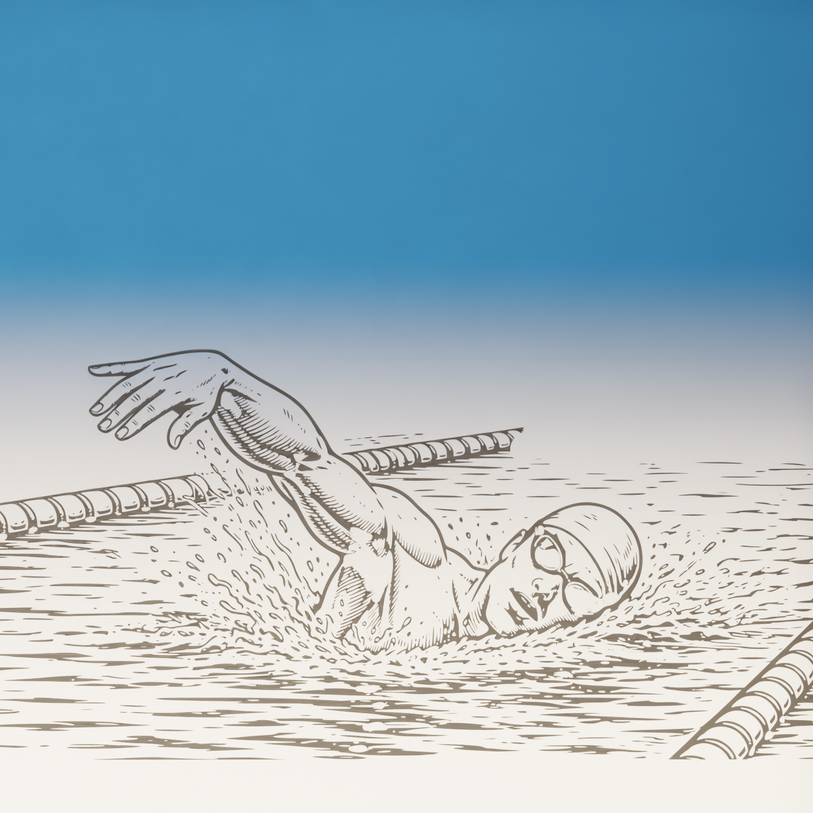 Ξύλινη Κασετίνα "Swimmer" με Όνομα & Δυνατότητα προσθήκης σήματος/συλλόγου (26 * 12cm)
