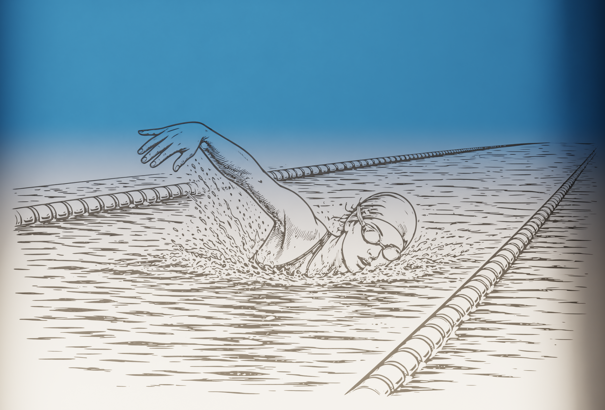 Ξύλινη Κασετίνα "Swimmer" με Όνομα & Δυνατότητα προσθήκης σήματος/συλλόγου (26 * 12cm)