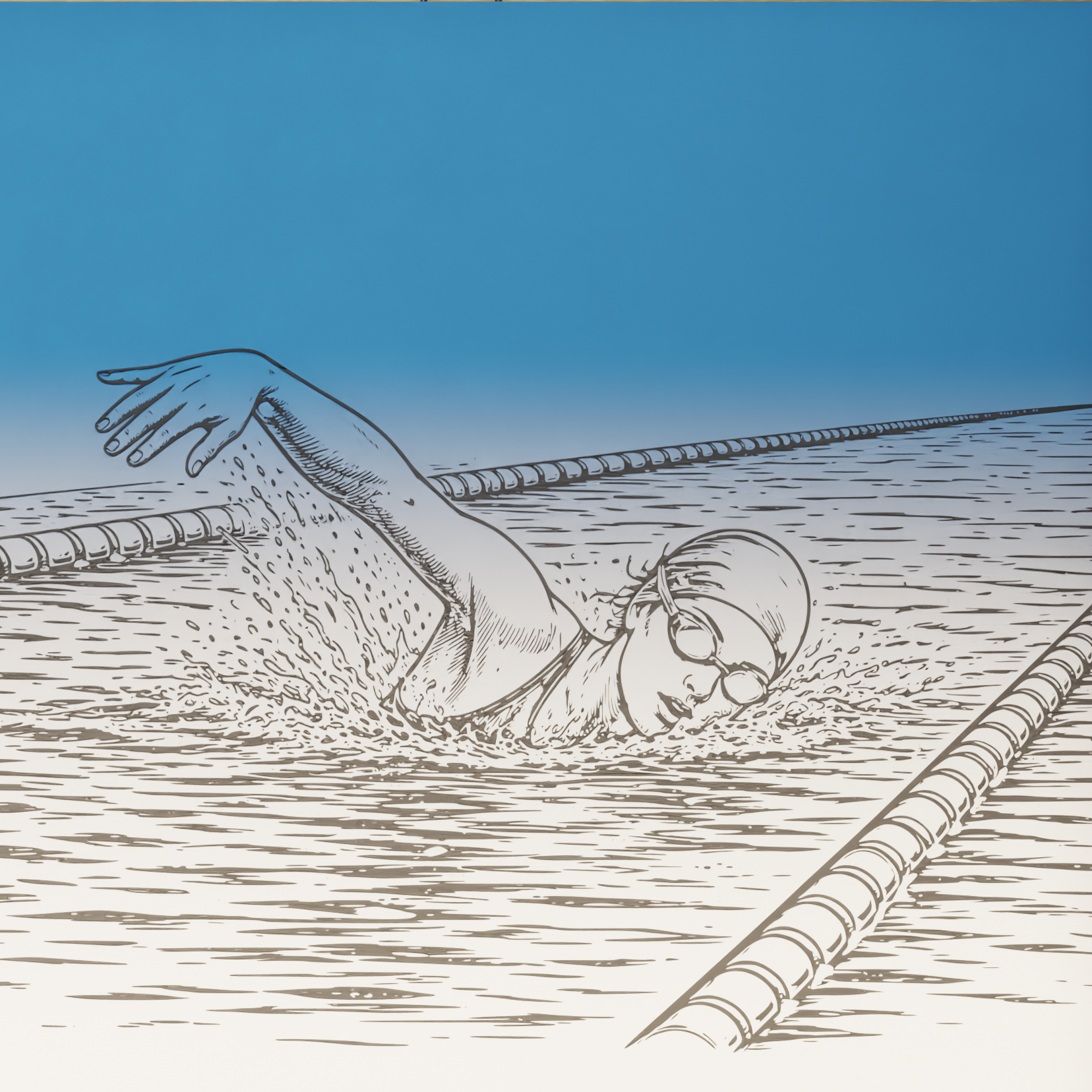 Βάση Tablet/Smartphone  "Swimmer" με Όνομα & Δυνατότητα προσθήκης σήματος/σύλλογου