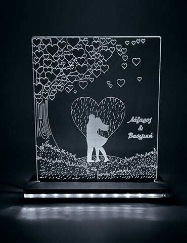 ΠΡΟΣΩΠΟΠΟΙΗΜΕΝΟ 3D LED ΦΩΤΙΣΤΙΚΟ "LOVE TREE" 27cm