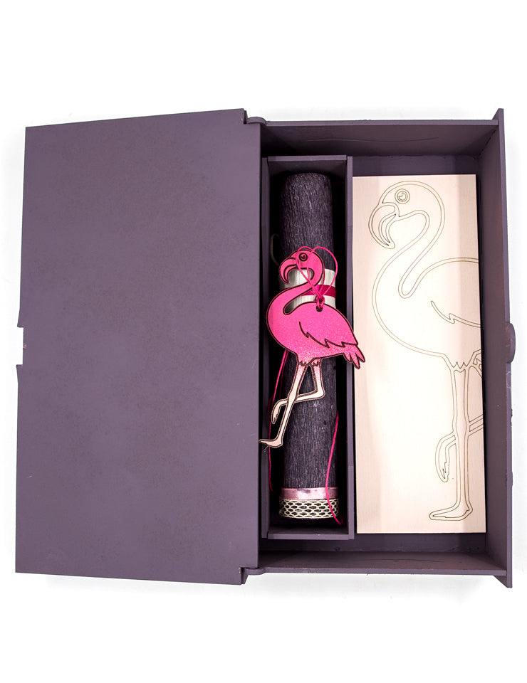 Βρεφικό Σετ Πασχαλινού Δώρου με Λαμπάδα & Προσωποποιημένο Κουτί για Κοριτσάκι