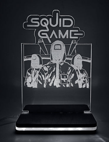 ΠΡΟΣΩΠΟΠΟΙΗΜΕΝΟ 3D LED ΦΩΤΙΣΤΙΚΟ "SQUID GAME"