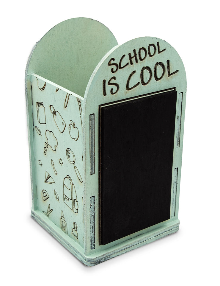 SCHOOL IS COOL| Ξύλινη Μολυβοθήκη Μαυροπίνακα